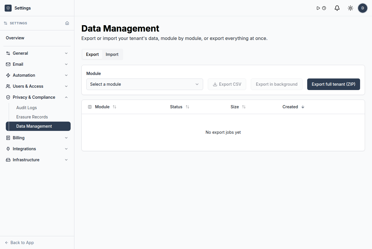 Data management