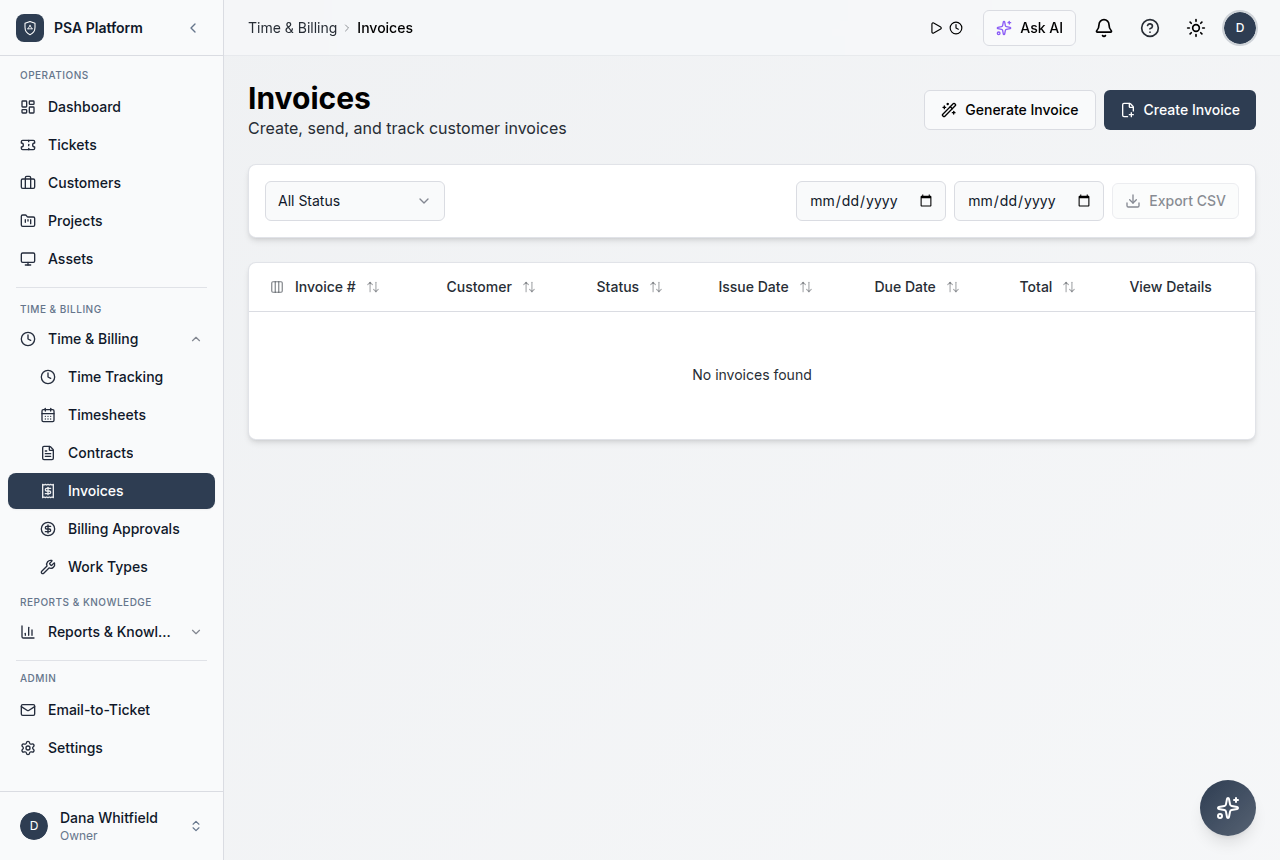 Invoices